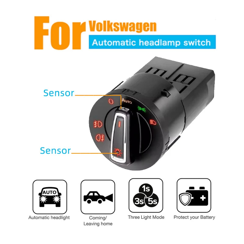 Auto Headlight Lamp Control Switch Light Sensor Fit for Volkswagen Golf MK4 for Passat B5 Polo Bora Sharan Alhambra 1C0941531