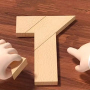 Wood T Shape Puzzle Geometric Tangram 100 Problem Challenges Brain Teaser Toys for Kids & Adults Party Favors Classroom Prizes