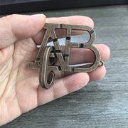 Magic Baffling AB Lock Metal Disentanglement Brain Teaser Puzzles Problem Solving Toys Educational Gifts For Adults & Teenager