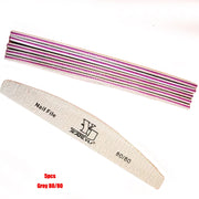 Abrasive Nail File Set — 5 Pieces, Selected Shape and Grit