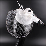 Women's Fascinator Hat Imitation Sinamay Feather Tea Party Pillbox Flower Derby Millinery Church Cocktail Headwear New Design