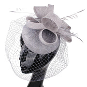 Women's Fascinator Hat Imitation Sinamay Feather Tea Party Pillbox Flower Derby Millinery Church Cocktail Headwear New Design