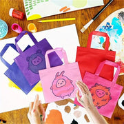 Non-Woven Party Tote Bags — 10 Pieces, Multicolor, 21 × 25 cm