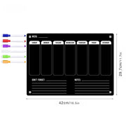 Magnetic Acrylic Refrigerator Planner