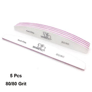 Abrasive Nail File Set — 5 Pieces, Selected Shape and Grit