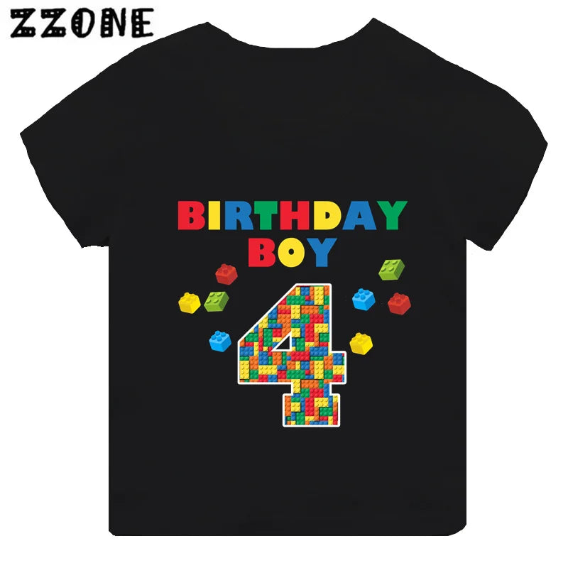Building Blocks Print Kids T-Shirt