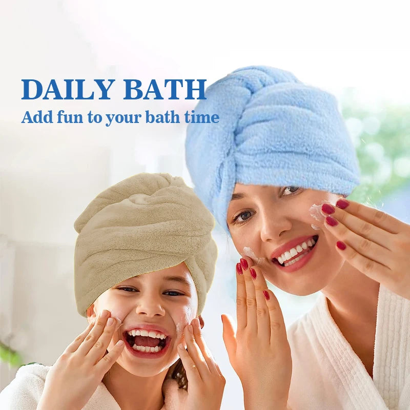 Polyester Microfiber Hair Towel Wrap — 1 Piece