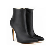 Faux Fur Stiletto Ankle Boots