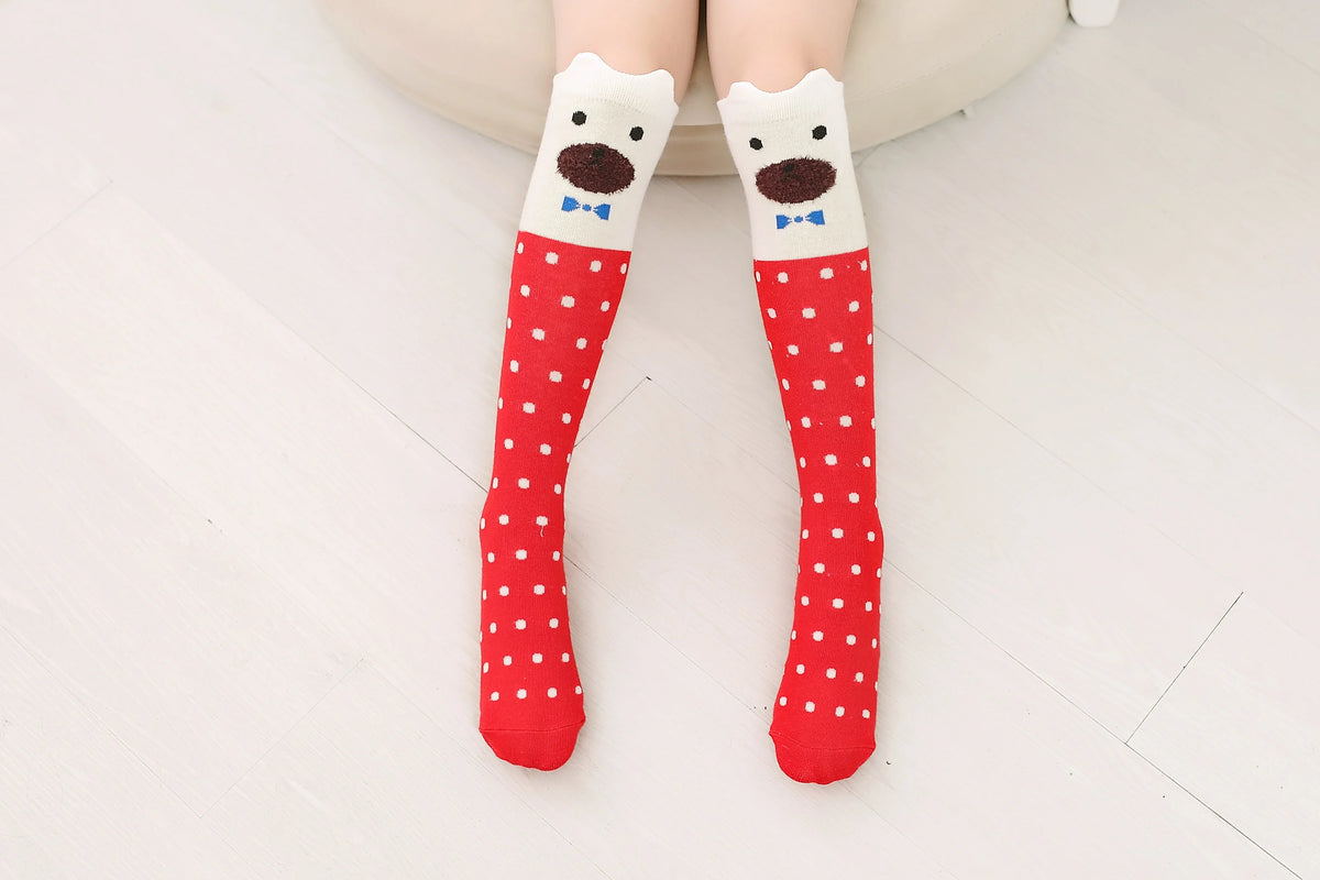 Spring Autumn Girls Cotton Ankle Short Lovely Stockings Cartoon Unicorn Kids Child Knee High Socks Infant Baby Over Knee Socks