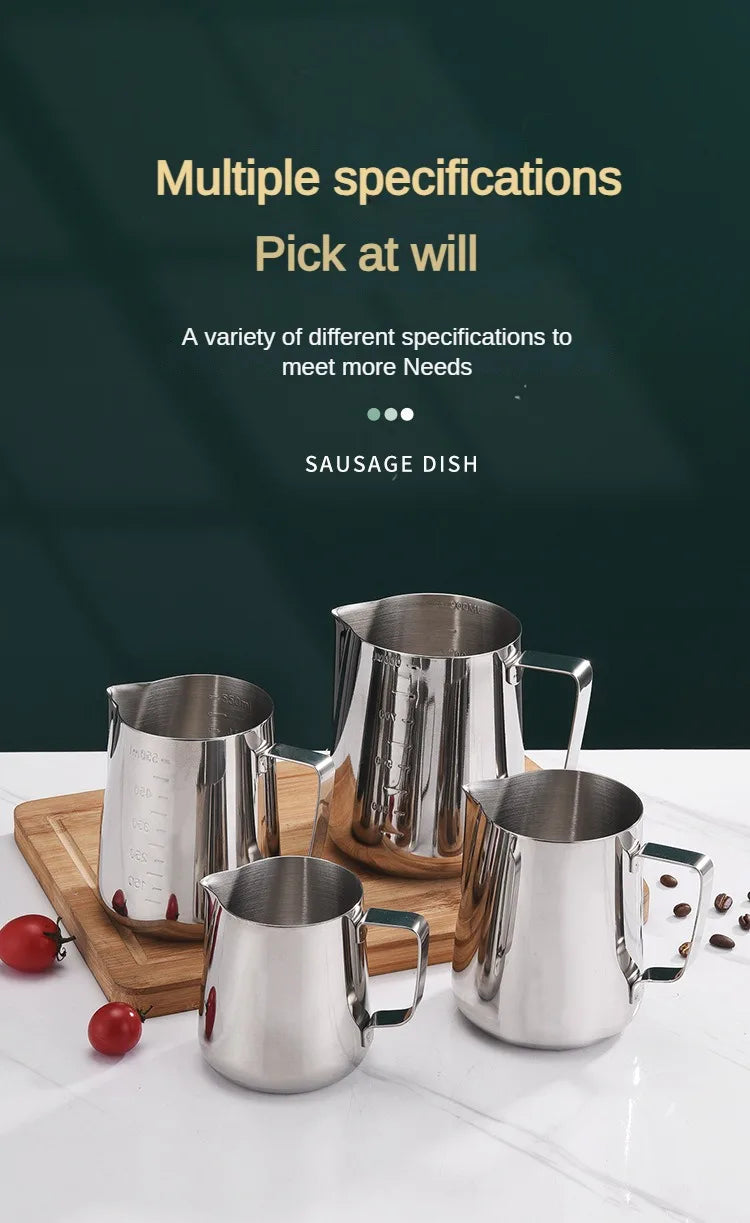 Stainless Steel Milk Frothing Pitcher