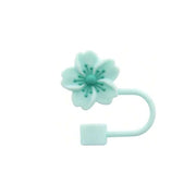 Flower Silicone Straw Covers — 10 mm Fit, Selected Color and Pack
