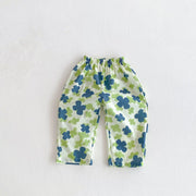 Kids Cartoon Print Summer Trousers