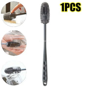 Long-Handle Silicone Bottle Cleaning Brush — Selected 1-, 2-, 3-, 5- or 10-Piece Pack