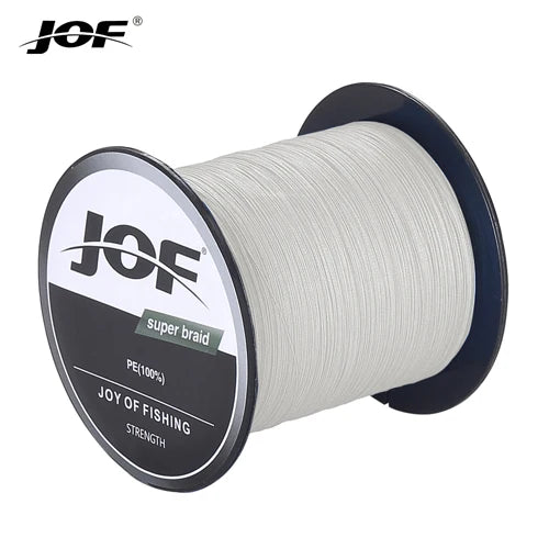 JOF PE Braided X4 Fishing Line, Abrasion Resist Durable Thin Fishing Line For Outdoor Fishing Accessories 300M 500M 1000M