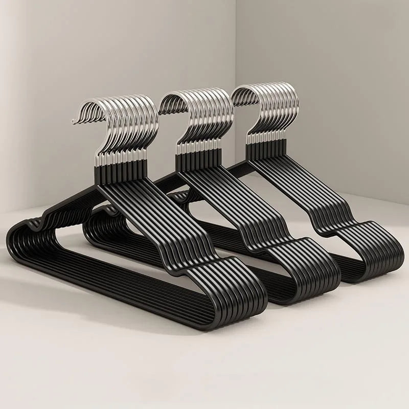 Plastic-Coated Non-Slip Clothes Hangers — 10 Pieces, 40 cm
