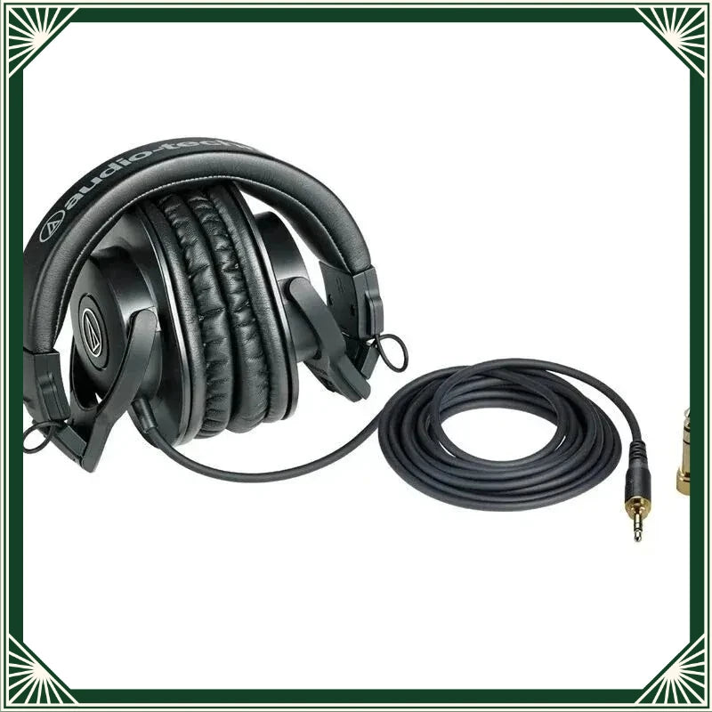 Audio-Technica ATH-M30X Over Ear Closed Back Studio Recording Headset Wired Headphones Professional Monitor Headphones Ath M30x