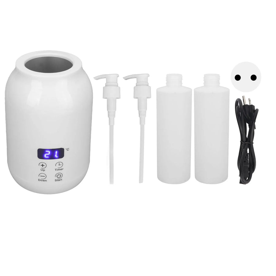 Single Bottle Massage Oil Heater Massage Oil Heater LED Display Touch Control Temperature Adjust Essential Oil Bottle Warmer