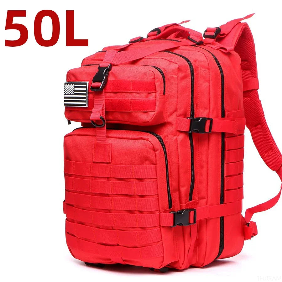 Unisex Oxford Hiking Backpack — MOLLE Webbing, 25L or 50L