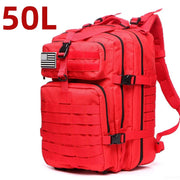 Unisex Oxford Hiking Backpack — MOLLE Webbing, 25L or 50L