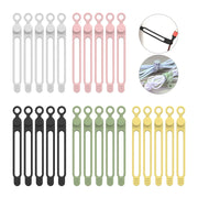 Reusable Silicone Cable Ties — Selected Color and Pack