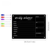 Magnetic Acrylic Refrigerator Planner