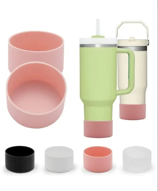 Silicone Tumbler Base Covers — 7.5 cm Fit, Selected 1- or 2-Piece Pack
