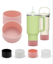 Silicone Tumbler Base Covers — 7.5 cm Fit, Selected 1- or 2-Piece Pack