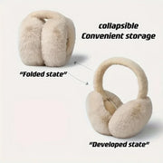 Women's Foldable Polyester Winter Earmuffs — 1 Pair