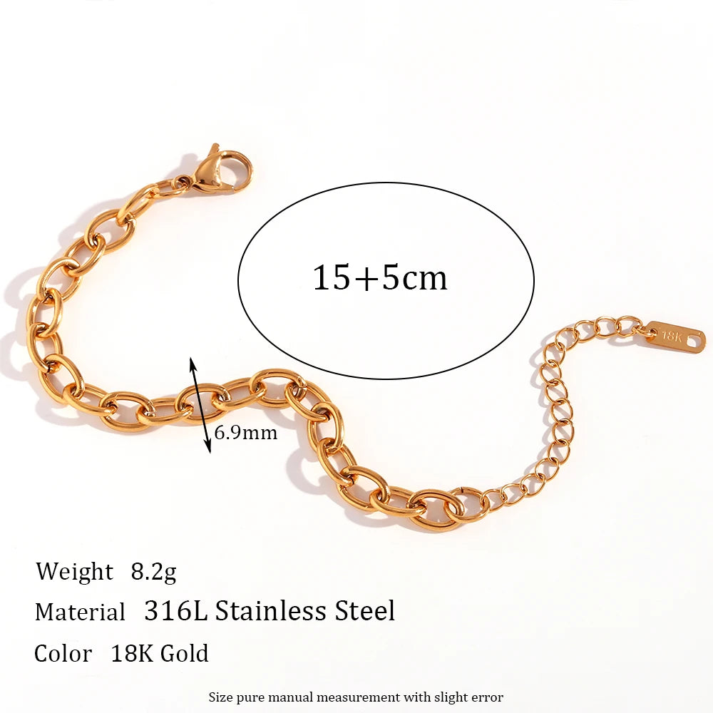 E.B.belle Gold Plated Chain Jewelry