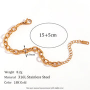 E.B.belle Gold Plated Chain Jewelry