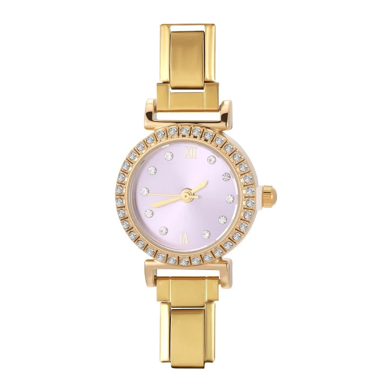 Fashion Luxury DIY 9MM Charm Stainless Steel Shiny Round Square Watch Bracelet Bangle High Quality Y2K Watch Head Christmas Gift