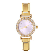 Fashion Luxury DIY 9MM Charm Stainless Steel Shiny Round Square Watch Bracelet Bangle High Quality Y2K Watch Head Christmas Gift