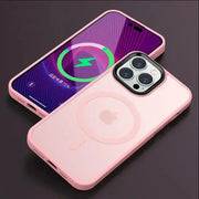 Matte Translucent Phone Case For IPhone 17 Air 16e 15 16 14 13 12 11 Pro Max Plus Magnetic Case Magsafe Wireless Charging Cover