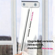 Magic Window Cleaning Brush & Pet Hair Remover with Retractable Double Rod - Adjustable Window Tool Suitable for Screens/Glass