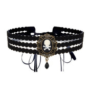 Gothic Style Choker Necklace For Women Personalized Lace Rose Blossom Neck Chain Niche Lolita Neck Accessory Halloween Jewelries