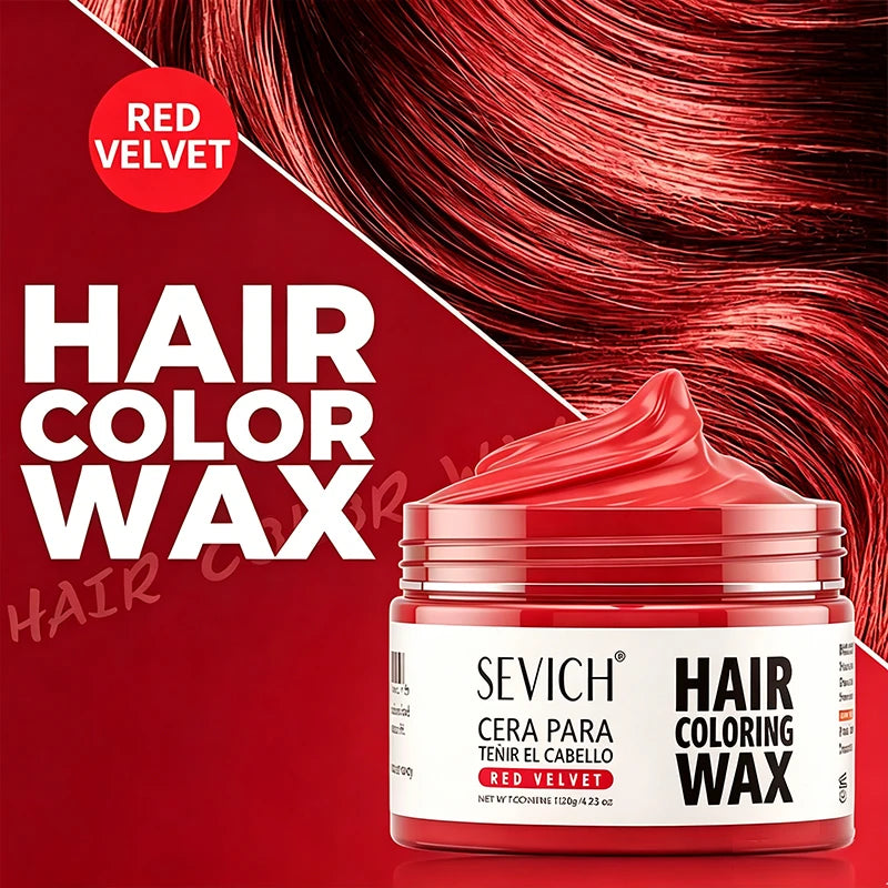Silver White Temporary Hair Color Wax Pomade Disposable Hair Coloring Mud Natural Washable Hair Styling Clay for Men Girls Women