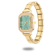 Fashion Luxury DIY 9MM Charm Stainless Steel Shiny Round Square Watch Bracelet Bangle High Quality Y2K Watch Head Christmas Gift