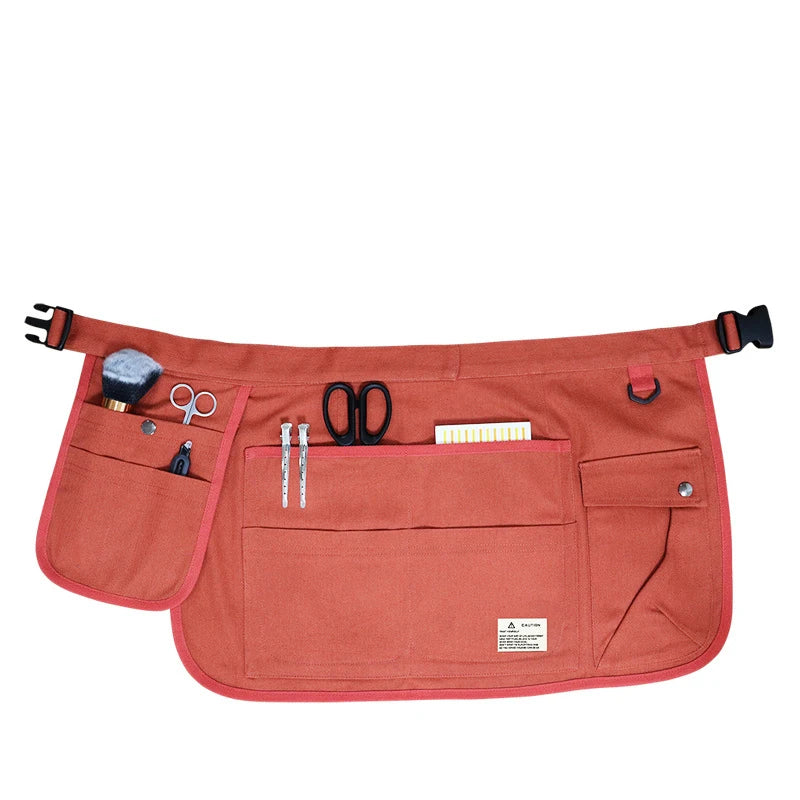 Cotton Canvas Waist Utility Apron with 9 Pockets — 1 Piece, Selected Color