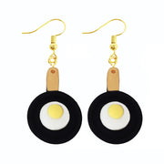 Earrings For Women Girls Cute Foods Hamburg Pizza Chicken Leg Candy Bottle Handmade Candy Kids Funny Resin