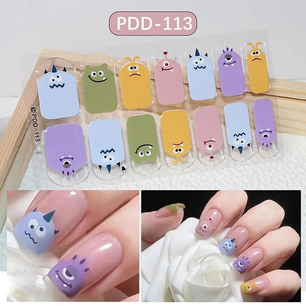 Semi-Cured Gel Nail Polish Strips, 14-Pc