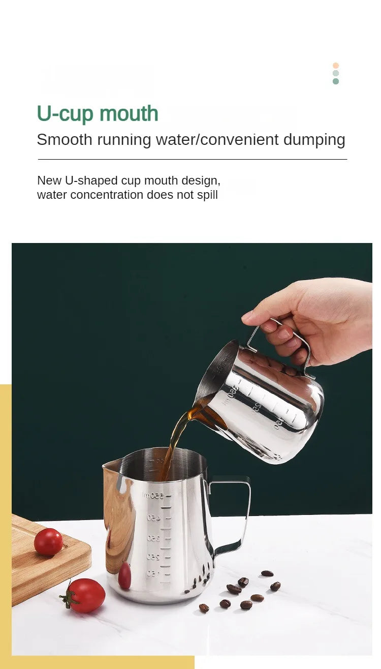 Stainless Steel Milk Frothing Pitcher