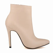 Faux Fur Stiletto Ankle Boots