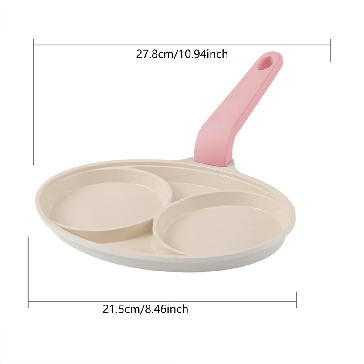 Pancake Pan Non-Stick Fried Egg Pan 4Holes 7 Holes Frying Pan Pancakes Maker for Breakfast Eggs Kitchen Utensils Burger Pan