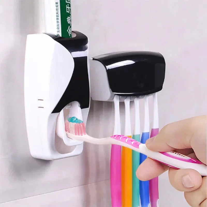 Wall-Mounted Toothbrush & Toothpaste Set