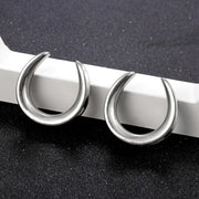 Twolobes 2PCS Saddle Ear Tunnel Plug Stainless Steel Piercing Ring Expander Studs Stretchers Body Jewelry Daily Hypoallergenic