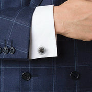 Fashion Man Clock-shaped Round Pattern Shirt Cufflinks Luxury Wedding Guests Gifts Fashion Jewelry Men Cuffs Factory Wholesale
