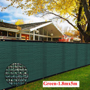 Green Fence Privacy Screen Windscreen Cover Fabric -Backyard Privacy Fence, Balcony Deck Privacy Screen with Bindings & Grommets