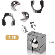 Metal Magic Baffling Puzzles Brain Teasers For Kids Adults Mind Challenge IQ Test 3PCS Set Disentanglement Educational Toys