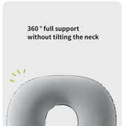 Inflatable Velvet Travel Neck Pillow