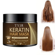 Keratine Magic Hair Mask Protein Straightening Repair Cream for Dry, Frizzy, Damaged Hair Professional Smoothing, Shining, and Deeply Moisturizing Care 60G/30G